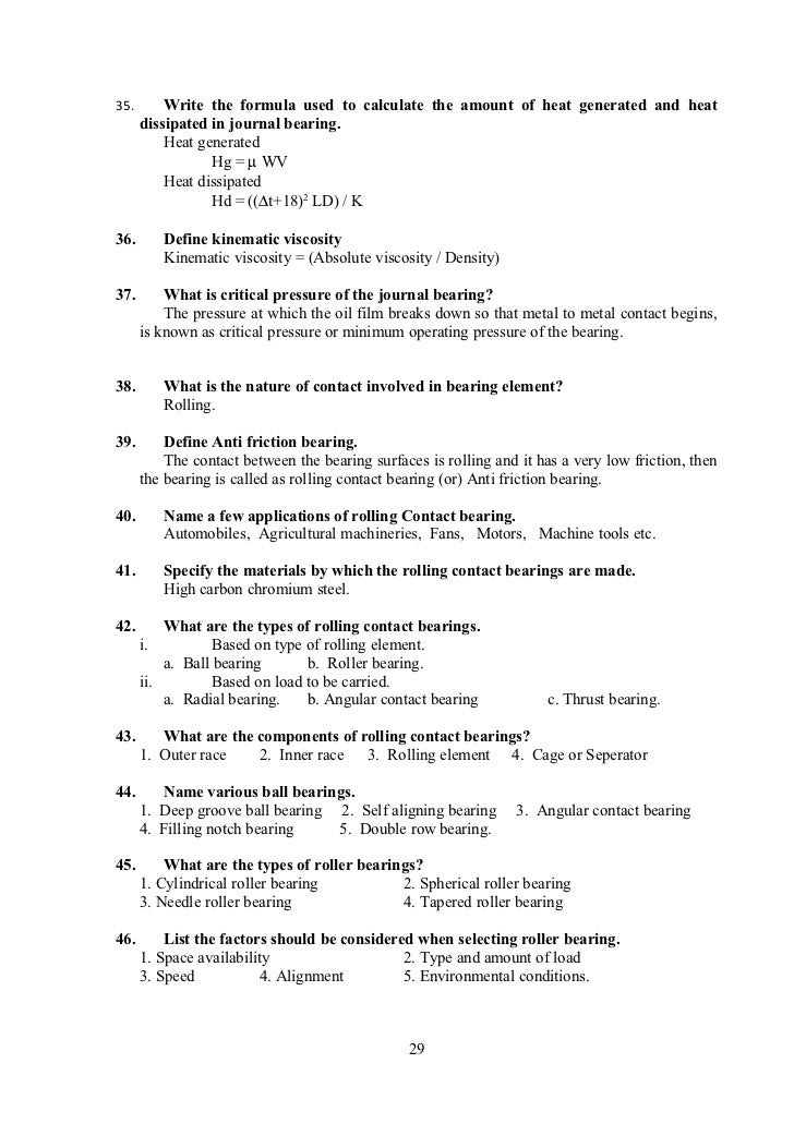 Marks Calculations For Machine Design